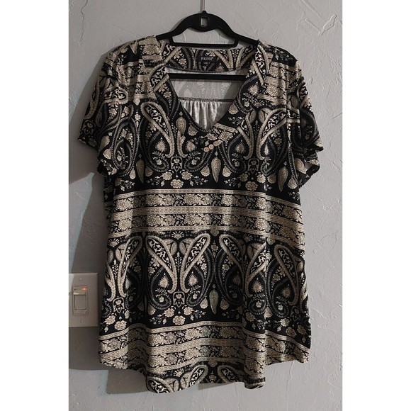 Folunsi Tops Blouse Women Size 2XL, Polyester,Spandex,soft,22 Inch Of Armp To Ar - Picture 1 of 7